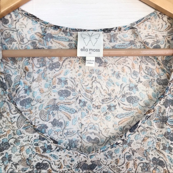 {Ella Moss} Silk sheer dress, XS - Picture 2 of 4